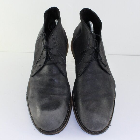 John Varvatos Distressed Grey Chukka Boots (11 US) - Picture 2 of 11